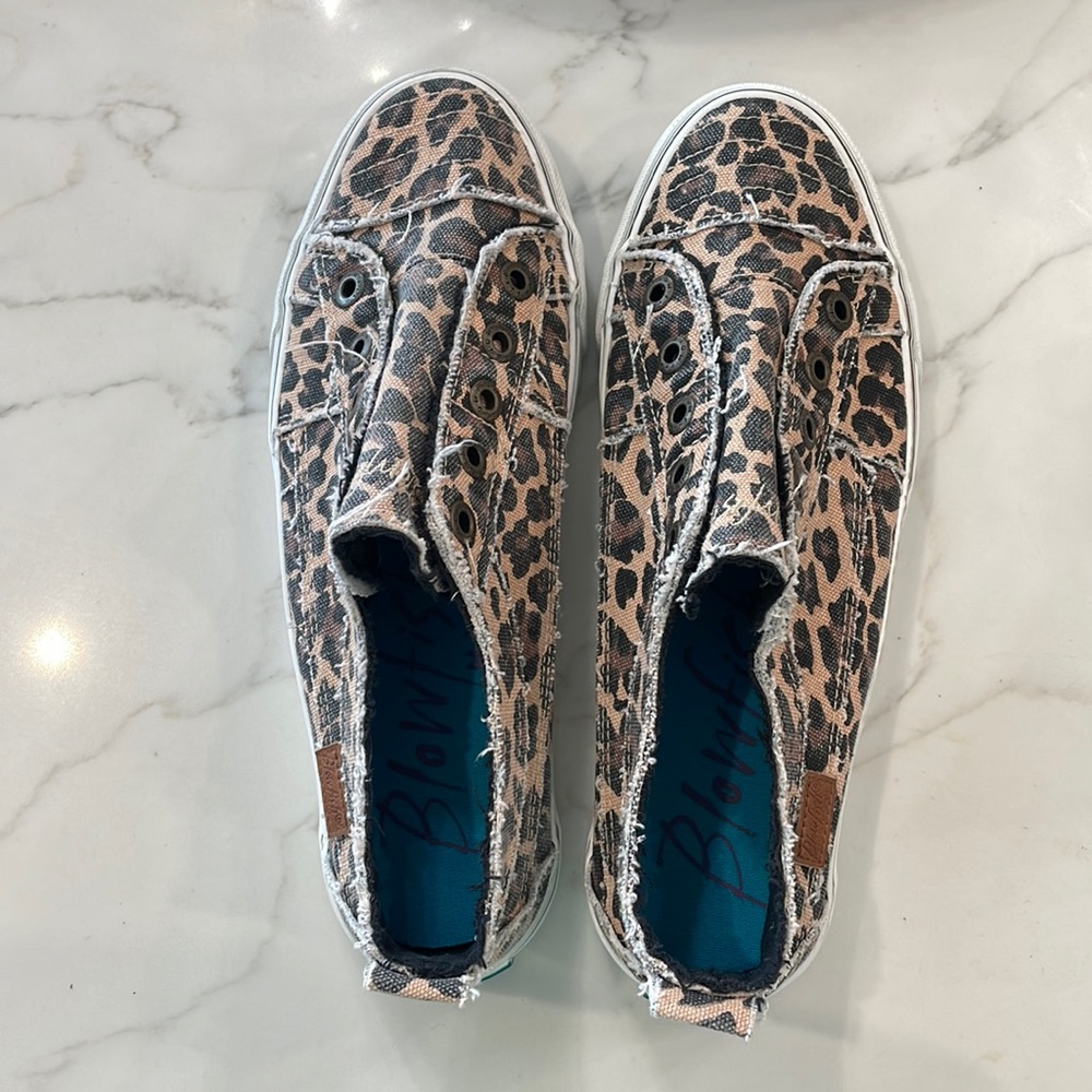 Blowfish Leopard Slip on Tennis Shoes